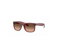 Ray - Ban Uomo RB4165 JUSTIN 6815A5 Occhiali da sole Nylon Viola Trasparente Squadrata Normale