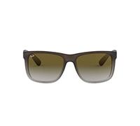 Ray-Ban Justin RB4165 Non-Polarized- Occhiali da Sole Unisex, Marrone (struttura: marrone, lenti: gradiente verde 854 / 7Z), 54 mm