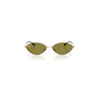 Ray-Ban Kai, Occhiali Unisex-Adulto, 9213/2 Oro Pallido/Verde, 56 mm