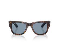 Ray - Ban Unisex RB0840S MEGA WAYFARER 902/56 Occhiali da sole Acetato Tartaruga Blu Squadrata Normale