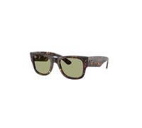 Ray - Ban Unisex RB0840S MEGA WAYFARER 902/4E Occhiali da sole Acetato Tartaruga Verde Squadrata Normale