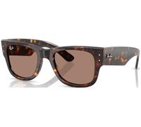 Ray - Ban Unisex RB0840S MEGA WAYFARER 902/1A Occhiali da sole Acetato Tartaruga Viola Squadrata Normale