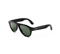 Ray-Ban Meta Gen 3 Aviator - Occhiali Smart AI - Nero Lucido | Oltre 8 h di batteria, array a 6 microfoni, montatura sottile - lenti Transitions® da trasparenti a Verde Grafite
