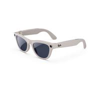 Ray-Ban Meta Skyler, Grigio chiaro lucido, Da trasparenti a zaffiro Transitions®