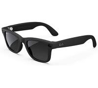 Ray - Ban Unisex Meta RW4008 Wayfarer 601ST3 Occhiali da sole Iniettato Nero Grigio Squadrata Polarizzata Sfumato