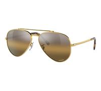 Ray-Ban New Aviator Chromance Collection RB3625 9196G5 Polarized, Polarizzato, Oro, Metal, Unisex occhiali da sole 58