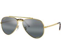 Ray-Ban New Aviator Chromance Collection RB3625 9196G6 Polarized, Polarizzato, Oro, Metal, Unisex occhiali da sole 62
