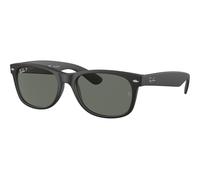 Ray-Ban New Wayfarer Classic RB2132 622/58 Polarized, Polarizzato, Nero, Nylon, Uomini occhiali da sole 52
