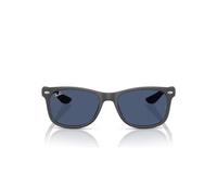 Ray-Ban Rj9052s New Wayfarer, Occhiali Unisex-Bambini e Ragazzi, Gomma Grigio Scuro/Blu Scuro, 47 mm