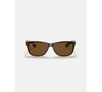 Ray-Ban - New Wayfarer - Occhiali da sole classici squadrati tartarugati con lenti marroni polarizzate-Marrone M
