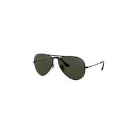 OCCHIALE RAY BAN AVIATOR LARGE METAL 0RB3025 L2823 BLACK FRONTALE NERO LENTI GREY GREEN