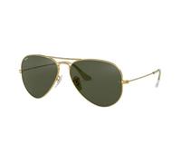 OCCHIALE RAY BAN AVIATOR LARGE METAL 0RB3025 L0205 GOLD FRONTALE ORO LENTI GREY GREEN