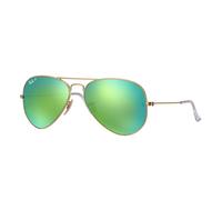 Ray ban Occhiali da Sole Aviator Metallo RB3025 112/P9 Oro W/Verde Specchio