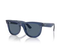 Ray-Ban Occhiali da sole donna Rbr0502s Wayfarer Reverse Square, Blu navy trasparente/blu scuro, 53 mm