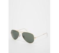 Ray-Ban - Occhiali da sole grandi modello aviatore-Oro Regular