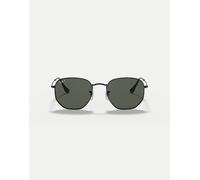 Ray-Ban - Occhiali da sole polarizzati di forma esagonale irregolare piatta neri con lenti verdi-Nero XL