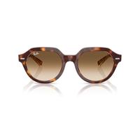 Ray-Ban Occhiali da sole quadrati Rb4399 Gina, Havana chiaro in multicolore/marrone sfumato trasparente, 51 mm