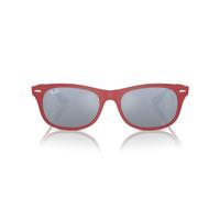 Ray-Ban Occhiali da sole quadrati Rb4607m Scuderia Ferrari Collection, Rosso opaco/verde, argento, specchiato, 55 mm