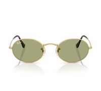 Ray-Ban Occhiali da Sole RB3547 001/4E Oval Oro/Verde Unisex 51/21/145