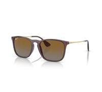 Ray-Ban Occhiali da sole RB4187 6593T5 Uomo colore Trasparente marrone lente marrone taglia 54 mm