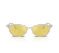 Ray - Ban Unisex RB4456 ZAYA 68086D Occhiali da sole Iniettato Bianco Giallo Pillow Normale
