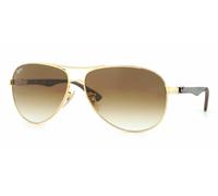 Ray Ban Occhiali Da Sole Tech Series RB8313 001/51 61-13 Aviator Oro & Carbonio