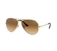 Ray-Ban Occhiali da Sole Unisex-Adulto, Oro (Gold), 55 mm