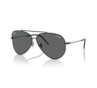 Ray-Ban Occhiali da sole unisex Aviator Reverse (confezione da 1), Nero, 59 mm