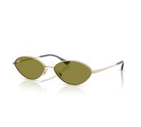 Ray-Ban Occhiali da sole unisex Kai (confezione da 1), Oro pallido/verde, 59 mm