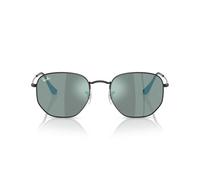 Ray-Ban Occhiali da sole unisex, Montatura nera/lenti azzurre, 51