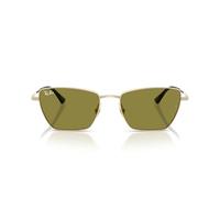 Ray-Ban Occhiali da sole unisex, Montatura oro pallido/lenti verdi, 53