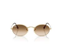 RAY-BAN Occhiali da sole unisex, ovali, Arista/Clear Gradient Brown, 51 mm