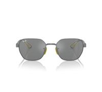 Ray-Ban Occhiali da sole unisex Rb3794m Scuderia Ferrari Collection, Plomizo/Grigio Argento Specchio, 54 mm