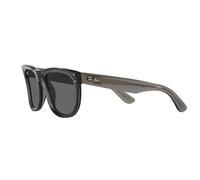 Ray-Ban Occhiali da sole unisex Rbr0502s Wayfarer Reverse Square, Trasparente Grigio Scuro/Grigio Scuro, 53 mm