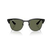 Ray-Ban Occhiali da sole unisex Rbr0504s Clubmaster Reverse, Nero su nero/verde scuro polarizzato, 54 mm