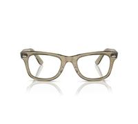 Ray-Ban Occhiali da sole unisex Wayfarer fotocromatici originali Rb2140, Grigio a righe fotocromatiche, da trasparente a zaffiro, 50 mm