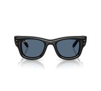 Ray - Ban Unisex Ray - Ban RB4940 WAYFARER PUFFER 601/80 Occhiali da sole Nylon Nero Blu Squadrata Normale