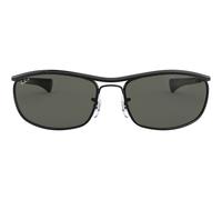Ray-ban Olympian I Deluxe Rb 3119m Occhiali Da Sole Unisex Nero Pilot Trasparente 62mm Polarizzato