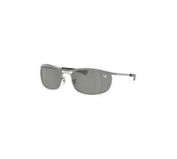 Ray - Ban Unisex Ray - Ban RB3119M OLYMPIAN I DELUXE 928040 Occhiali da sole Metallo Grigio Verde Rotonda Specchiate