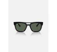 Ray-Ban - Phil - Occhiali da sole squadrati neri con lenti verdi-Nero L