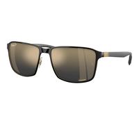 Ray-Ban Polarized+ Collection RB3721CH 187/J0 Polarized, Polarizzato, Nero, Metal, Unisex occhiali da sole 59