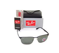 Ray-Ban Polarizzati Rb3569 9004/9a 59mm Uomo Quadrato Metallo Sole Nero Verde