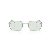 Ray-Ban Polarizzato rettangolare RB3768, argento/fotocromatico smeraldo scuro, 56 mm