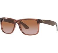 Ray Ban RAY-BAN RB4165 Justin Occhiali Da Sole Quadrati 51 MM LT Marrone Sfumato