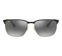 Ray-ban Rb 3569 Occhiali Da Sole Unisex Nero Geometrico Argento 59mm