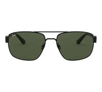 Ray-ban Rb 3663 Occhiali Da Sole Uomo Nero Pilot Verde 60mm