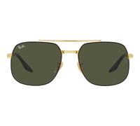 Ray-ban Rb 3699 Occhiali Da Sole Unisex Nero Pilot Verde 56mm