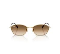 Ray - Ban Donna Ray - Ban RB3749 001/51 Occhiali da sole Metallo Oro Marrone Geometrica Normale Sfumato