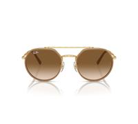 Ray-ban Rb 3765 Occhiali Da Sole Unisex Oro Geometrico Marrone 53mm
