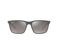 Ray - Ban Uomo Ray - Ban RB4385 60175J Occhiali da sole P rigio Grigio Squadrata Polarizzata Sfumato
